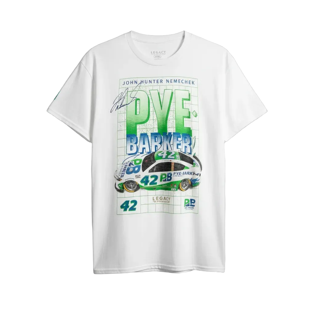 JOHN HUNTER NEMECHEK 2025 No. 42 PYE-BARKER TEE