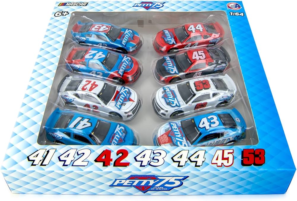PETTY 75TH 2024 1:64 SCALE Collector Diecast Set (8 CARS)