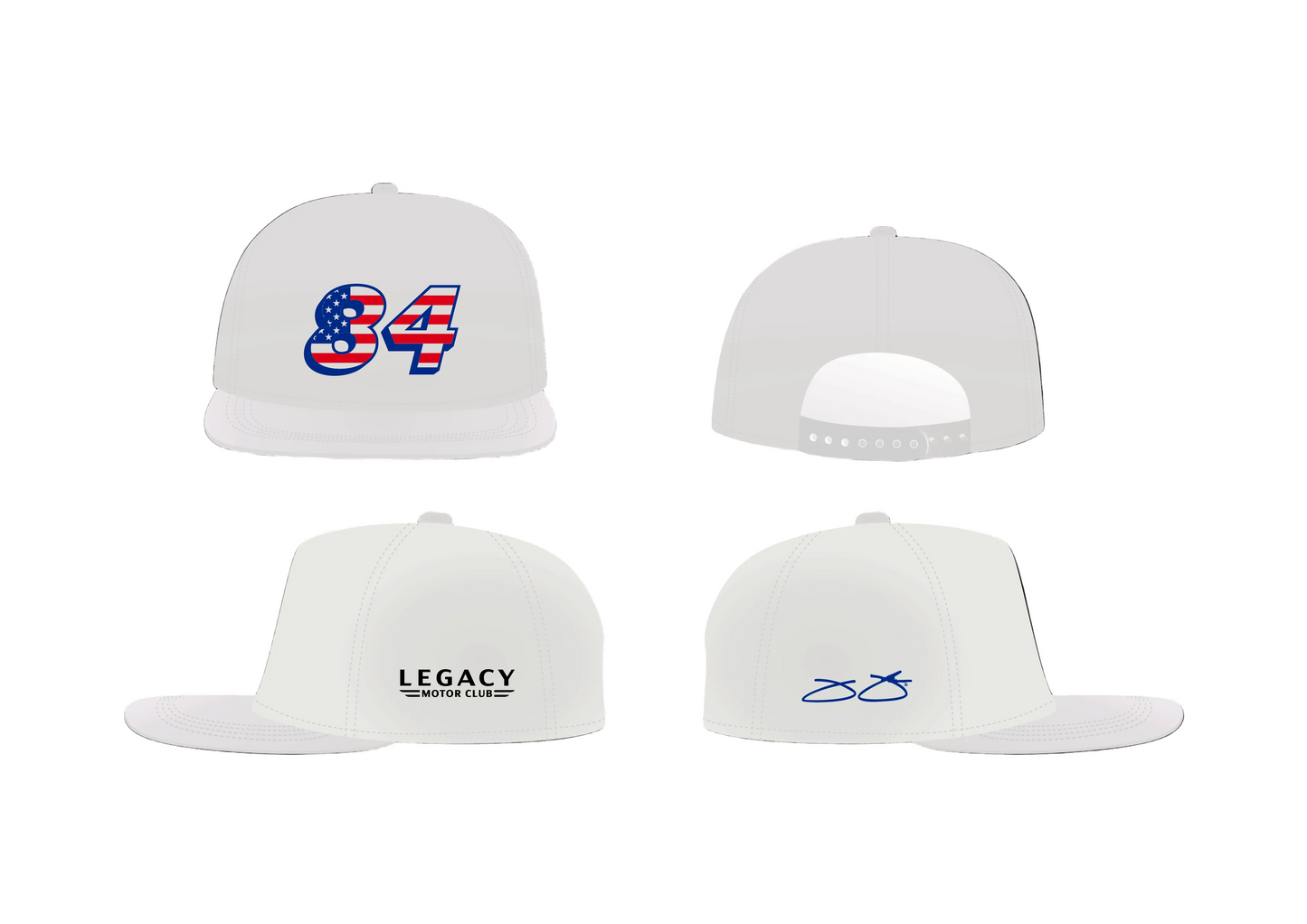 LEGACY "SALUTES" JIMMIE JOHNSON No. 84 RED-WHITE-BLUE DRIVEN HAT