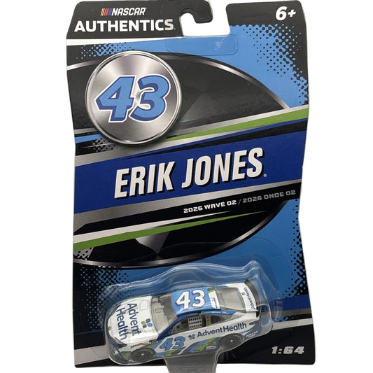 NASCAR AUTHENTICS ERIK JONES No. 43 2026 WAVE 2 ADVENTHEALTH 1/64