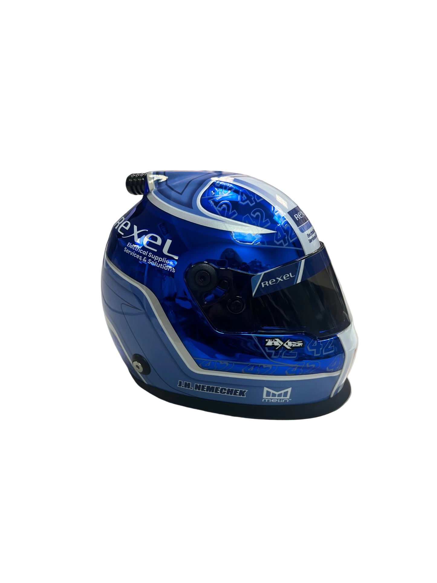 MINI HELMET - No. 42 JOHN HUNTER NEMECHEK