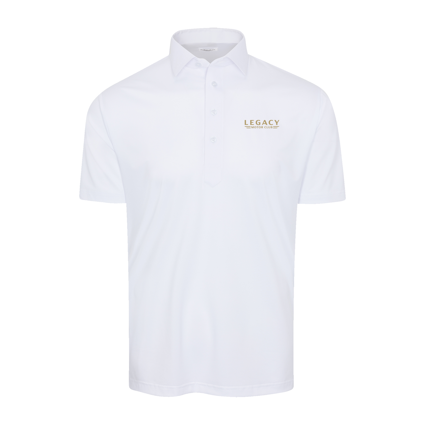 LEGACY MOTOR CLUB x Collars & Co. Semi-Spread Collar Polo White
