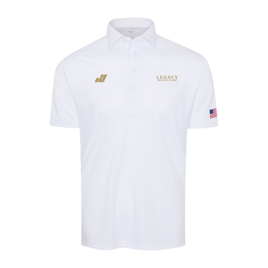 LEGACY MOTOR CLUB x Collars & Co. Semi-Spread Collar Polo White