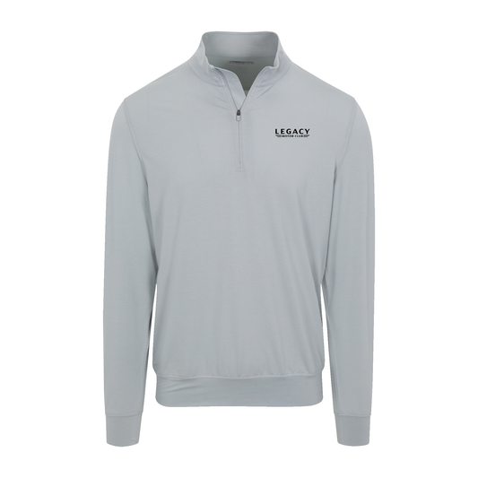 LEGACY MOTOR CLUB x Collars & Co. Velocity Performance Quarter Zip Light Grey