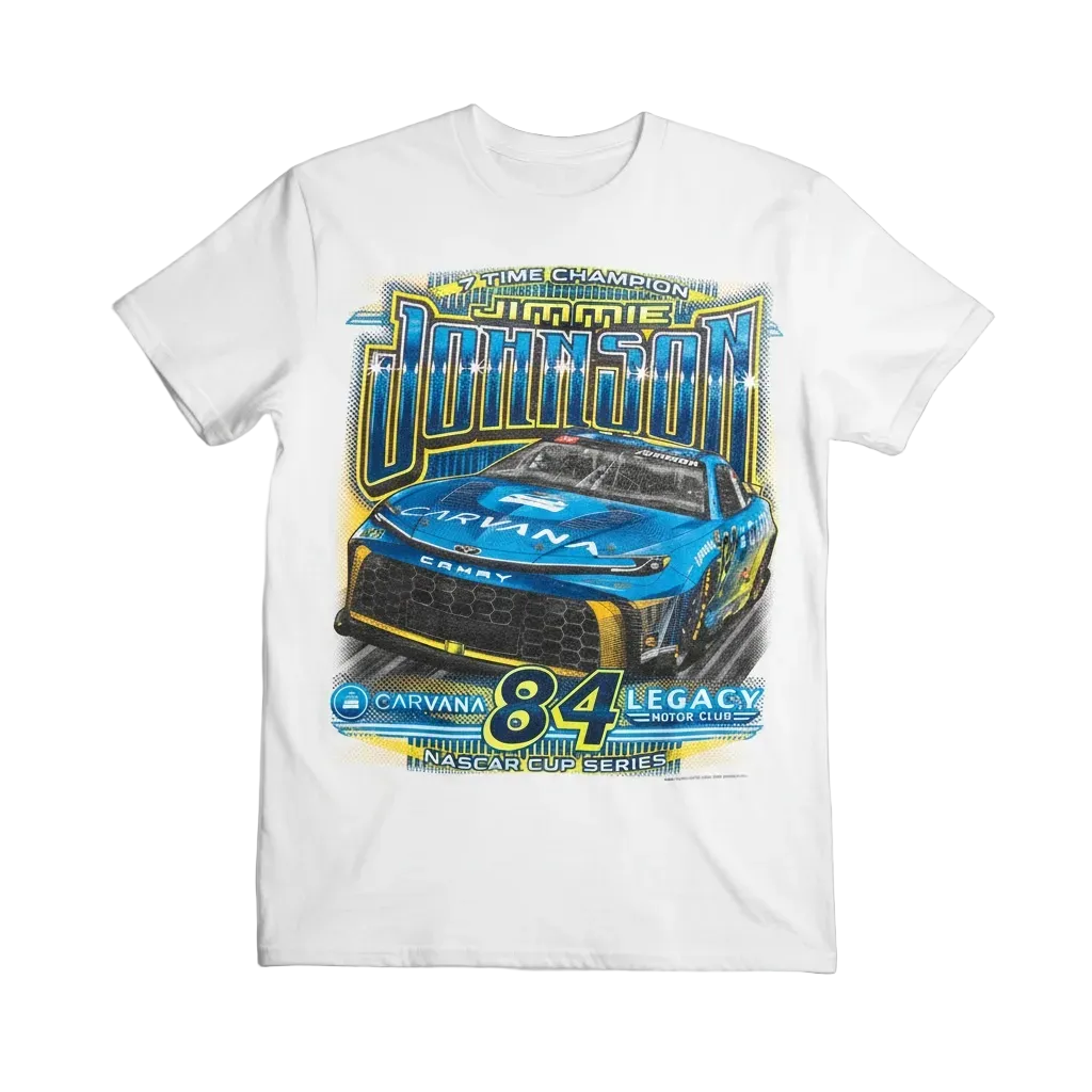 JIMMIE JOHNSON 2026 7-TIME CHAMPION No. 84 CARVANA TEE