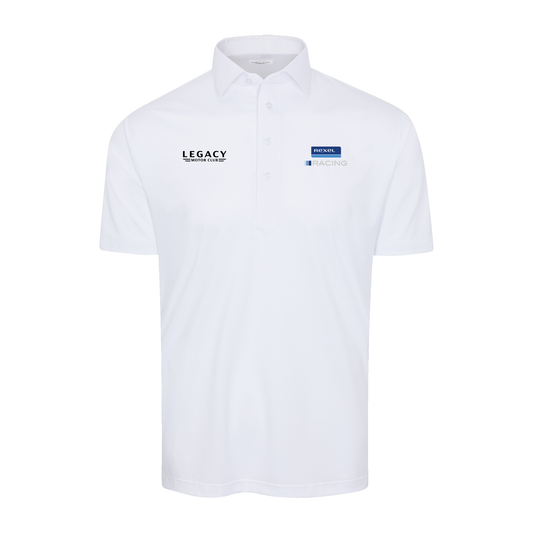 Rexel USA x LEGACY MOTOR CLUB - Collars & Co. Semi-Spread Collar Polo White