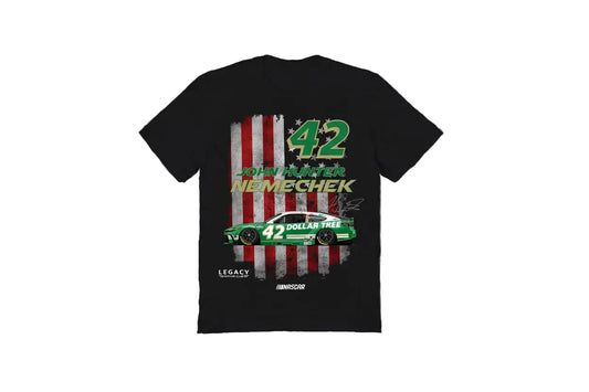 JOHN HUNTER NEMECHEK NO. 42 YOUTH AMERICAN FLAG T-SHIRT