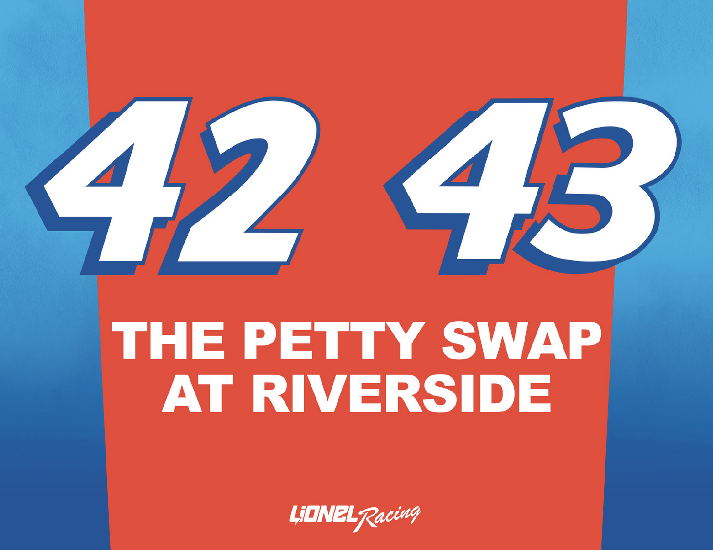 RICHARD & KYLE PETTY "THE SWAP AT RIVERSIDE" 1:64 1981 2 CAR SET