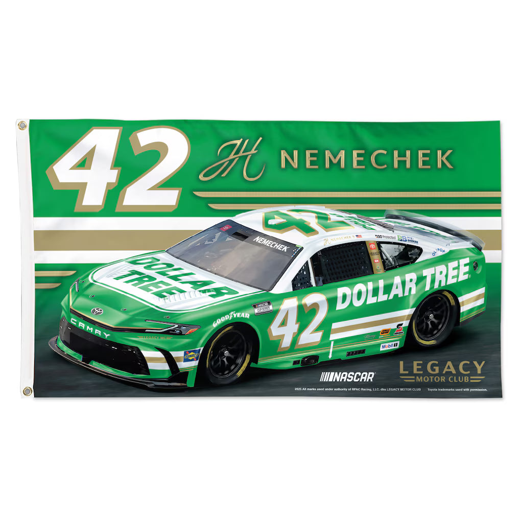 JOHN HUNTER NEMECHEK No. 42 WINCRAFT 3x5 FLAG
